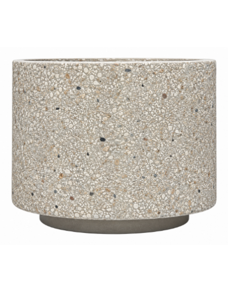 Fioriera tonda circolare in calcestruzzo cemento diametro Ø cm 110 - Altezza cm 80h - colore Grigio sabbiato -Conforme ai CAM
