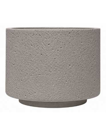 Fioriera tonda circolare in calcestruzzo cemento diametro Ø cm 110 - Altezza cm 80h - colore Bianco sabbiato - Conforme ai CAM