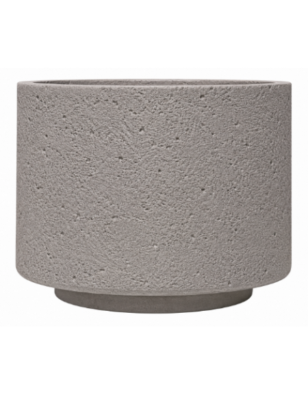 Fioriera tonda circolare in calcestruzzo cemento diametro Ø cm 110 - Altezza cm 80h - colore Bianco sabbiato - Conforme ai CAM
