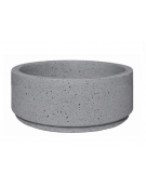 Fioriera circolare tonda in cemento calcestruzzo per esterno - colore Grigio pietra - cm Ø109x47h - Conforme ai CAM