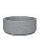 Fioriera circolare tonda in cemento calcestruzzo per esterno - colore Grigio pietra - cm Ø109x47h - Conforme ai CAM