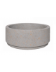 Fioriera circolare tonda in cemento calcestruzzo per esterno - colore Grigio travertino - cm Ø 109x47h - Conforme ai CAM
