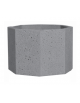 Fioriera ottagonale in cemento calcestruzzo per esterno - colore Grigio pietra - senza zoccolatura - cm 62x62x45h - CAM