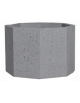 Fioriera ottagonale in cemento calcestruzzo per esterno - colore Grigio pietra - senza zoccolatura - cm 69x69x56h - CAM
