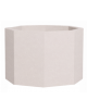 Fioriera ottagonale in cemento calcestruzzo per esterno - colore Bianco pietra - senza zoccolatura - cm 69x69x56h - CAM