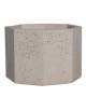 Fioriera ottagonale in cemento calcestruzzo per esterno - colore Grigio travertino - senza zoccolatura - cm 69x69x56h - CAM