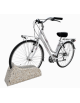 Portabici 1 posto in cemento calcestruzzo - colore Grigio sabbiato - cm 60x20x30h - Conforme ai CAM