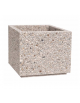 Fioriera quadrata in cemento calcestruzzo per esterno - colore Grigio sabbiato - cm 140x140x90h - Conforme ai CAM