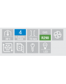 Armadio congelatore GN 1/1 inox - 1 porta - capacità Lt. 235 - temperatura -18/-22°C - Classe D - cm 46,9×72,5x199h