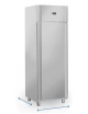 Armadio refrigerato inox - refrigerazione ventilata e guide stampate - Lt. 450 - temp. -2/+8°C - Classe D - cm 68x73x197,5h