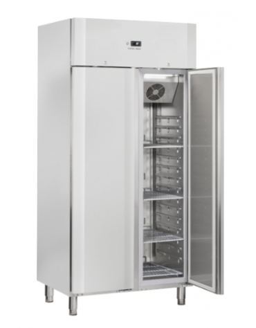 Armadio frigorifero GN 1/1 inox - 1 porta - capacità Lt. 235 - temperatura -2°C/+8°C - Classe D - cm 46,9×72,5×199h