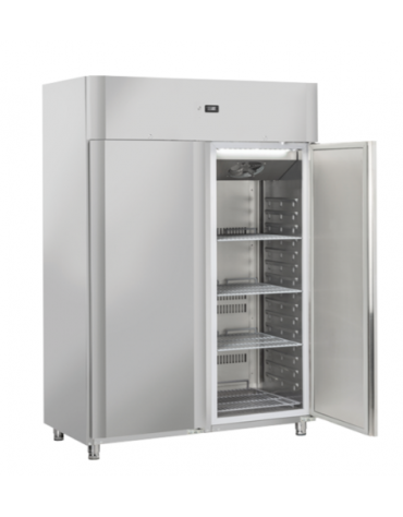 Armadio frigorifero GN 1/1 inox - 1 porta - capacità Lt. 235 - temperatura -2°C/+8°C - Classe D - cm 46,9×72,5×199h