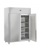 Armadio frigorifero inox - doppia porta - capacità Lt. 800 - temperatura -2°C/+8°C - Classe D - cm 136x73x199h