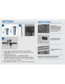 Armadio frigorifero GN 1/1 inox - 1 porta - capacità Lt. 235 - temperatura -2°C/+8°C - Classe D - cm 46,9×72,5×199h