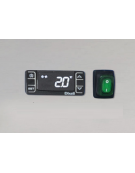 Armadio congelatore Euronorm inox per vaschette gelato - temperatura -18°/-22°C - classe E -cm 74x99x201h