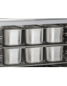 Abbattitore di temperatura in acciaio inox - capacità 15 teglie GN 1/1 o mm 600x400 - temp. -40°/+10°C - cm 79x94,5x197,5h