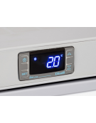 Armadio refrigerato inox con interno in termoformato - Lt. 200 - refrigerazione roll bond con ventola - cm 60x62,5x85,3h