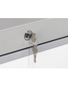 Armadio refrigerato inox con interno in termoformato - Lt. 200 - refrigerazione roll bond con ventola - cm 60x62,5x85,3h
