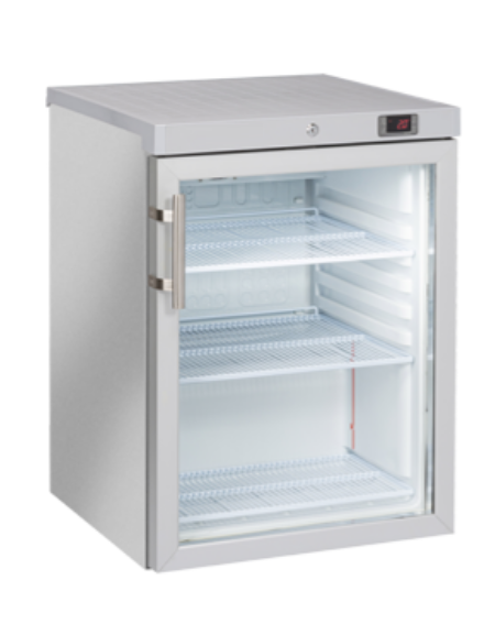 Armadio refrigerato inox con interno in termoformato - Lt. 200 - refrigerazione roll bond con ventola - cm 60x62,5x85,3h