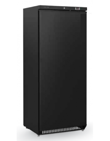 Armadio refrigerato nero con interno in termoformato - Lt. 600- Refrigerazione roll bond +2°/+10°C - cm 77,5x74,4x190h