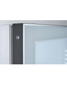 Vetrina bevande refrigerata colore bianco - Lt. 350 - Refrigerazione Roll-Bond +1°/+10° - Classe D - cm 68,5x68x175,5h