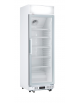 Vetrina bevande refrigerata con opalina colore bianco - Lt. 350 - Refrigerazione Roll-Bond +1°/+10° - Classe D - cm 68,5x68x194h
