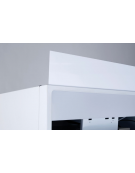 Vetrina bevande refrigerata con opalina colore bianco - Lt. 350 - Refrigerazione Roll-Bond +1°/+10° - Classe D - cm 68,5x68x194h