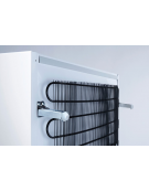 Vetrina bevande refrigerata con opalina colore bianco - Lt. 350 - Refrigerazione Roll-Bond +1°/+10° - Classe D - cm 68,5x68x194h