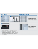 Vetrina bevande refrigerata colore nero - Lt. 350 - Refrigerazione Roll-Bond +1°/+10° - Classe D - cm 68,5x68x175,5h