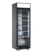 Vetrina bevande refrigerata con opalina colore nero - Lt. 350 - Refrigerazione Roll-Bond +1°/+10° - Classe D - cm 68,5x68x194h