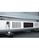 Vetrina bevande refrigerata con opalina colore nero - Lt. 350 - Refrigerazione Roll-Bond +1°/+10° - Classe D - cm 68,5x68x194h