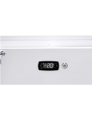 Vetrina bevande ventilata +1°/+10°C, in acciaio verniciato bianco con doppia porta a battente - Lt 1147 - cm 135x73,4x203,5h