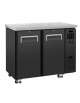 Banco birra alla spina in acciaio verniciato nero - N°6 fusti da Lt 20 - Refrigerazione ventilata +1°/+5°C - cm 123x64x99,4h