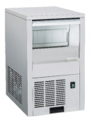 Fabbricatore di ghiaccio a cubetto cavo in acciaio inox - Produzione giornaliera Kg 25 - contenitore Kg 6 – cm 36,4x49,5x60,1h