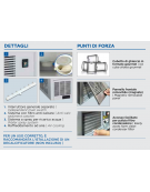 Fabbricatore di ghiaccio a cubetto cavo in acciaio inox - Produzione giornaliera Kg 25 - contenitore Kg 6 – cm 36,4x49,5x60,1h