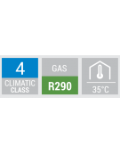 Fabbricatore di ghiaccio a cubetto cavo in acciaio inox - Produzione giornaliera Kg 30 - contenitore Kg 6 – cm 36,4x49,5x60,1h