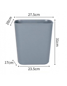 Lavamani armadiato con alzatina in acciaio inox - cestino rifiuti e dispenser sapone - dimensioni mm 430x400x850h