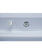Armadio congelatore statico -15°/-25°C con porta a vetro- esterno in lamiera verniciata bianca - Classe D - cm 59,5x63,8x185,9h