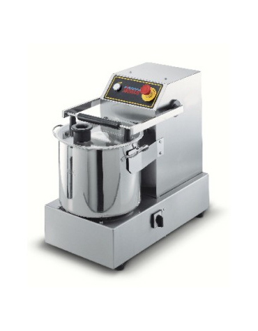 Cutter professionale da banco - Capacità Vasca Lt. 14,5 - Capacità utile Lt 8,2 - N° 2 Velocità da 1.400 e 2.800 rpm - TRIFASE