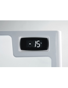Armadio congelatore statico -15°/-25°C con opalina e porta a vetro - esterno in lamiera verniciata bianca - cm 59,5x63,8x198,4h
