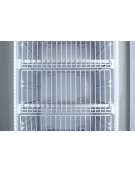 Armadio congelatore statico -15°/-25°C con opalina e porta a vetro - esterno in lamiera verniciata bianca - cm 59,5x63,8x198,4h