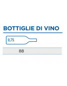 Cantina refrigerata per vino in acciaio verniciato nero - 88 bottiglie - refrigerazione ventilata +5°/+14°C - cm 60x55,8x180h