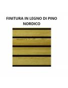 Panchina per parco con 2 robusti fianchi in ghisa sferoidale, 5 doghe di legno pino nordico - cm 190x58x76h