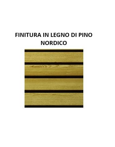 Panchina per parco con 2 robusti fianchi in ghisa sferoidale, 5 doghe di legno pino nordico - cm 190x58x76h