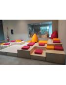 POLTRONA A SACCO CON ANTISCIVOLO - cm 95x80x90h - CONFORME AI CAM - Privo di PVC e ignifugo in Classe 1IM