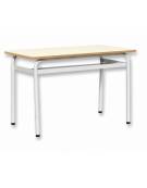 Banco biposto senza poggiapiedi - senza sottopiano - STRUTTURA Ø mm.28 - CM 120X50X76H - GRANDEZZA 6