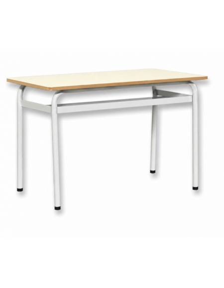 Banco biposto senza poggiapiedi - senza sottopiano - STRUTTURA Ø mm.28 - CM 120X50X76H - GRANDEZZA 6