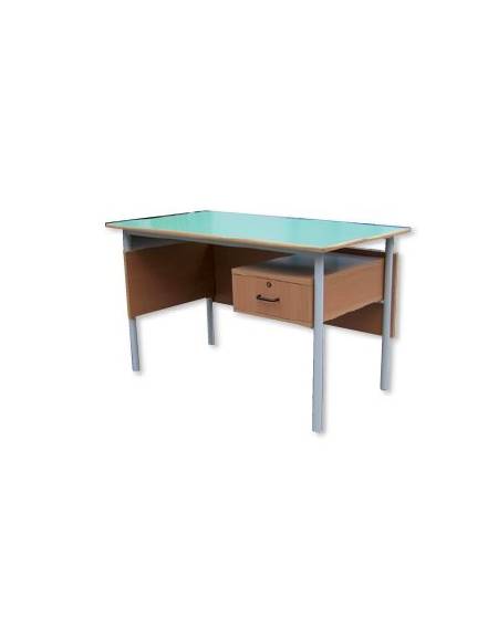 CATTEDRA 1 CASSETTO CON SERRATURA - PANNELLO ANTERIORE - CM 140X70X76H