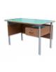 CATTEDRA 1 CASSETTO CON SERRATURA - PANNELLO ANTERIORE - CM 140X70X76H