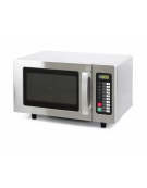 Forno professionale a microonde inox Lt. 25 - Comandi digitali - Potenza Kw 1 - Piatto fisso - cm 51x43x31h